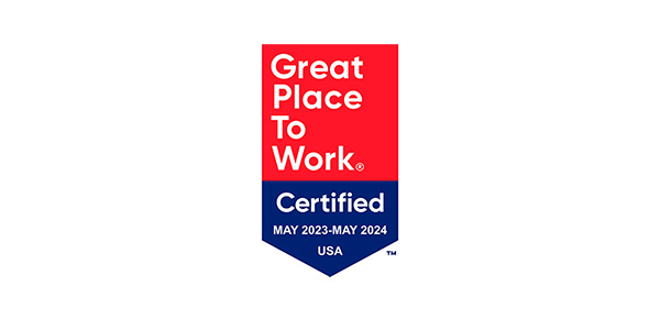 Great Place to Work logo May 2023-May 2024